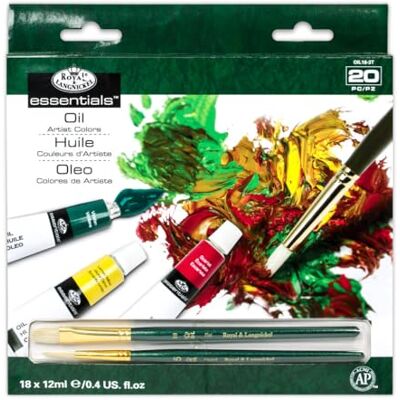 Royal & Langnickel Essentials Oil Paint 12ml 18/Pkg-Assorted Colors Royal & Langnickel Essentials Oil Paint 12ml 18/Pkg-Assorted Colors