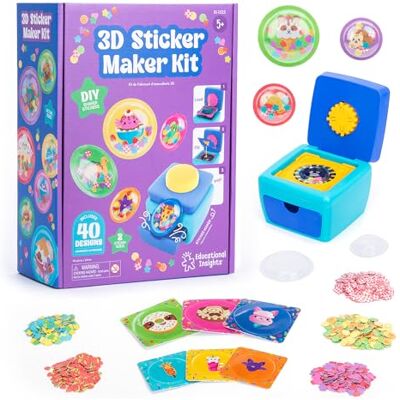 Educational Insights Learning Resources Kit creatore di Adesivi 3D, Set Creativo per Bambini, Macchina per Sticker Fai da Te, Adesivi gonfiabili, attività dai 4 Anni Educational Insights Learning Resources Kit creatore di Adesivi 3D, Set Creativo per Bambini, Macchina per Sticker Fai da Te, Adesivi gonfiabili, attività dai 4 Anni