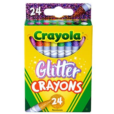 CRAYOLA Crayons CT. Glitter, Multi, 24 pezzi (confezione da 1) CRAYOLA Crayons CT. Glitter, Multi, 24 pezzi (confezione da 1)