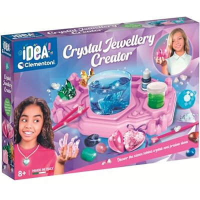 Clementoni Crystal Jewel Creator Scopri i cristalli e crea gioielli indossabili con cristalli giganti e pietre preziose per bambini dagli 8 anni in su Clementoni Crystal Jewel Creator Scopri i cristalli e crea gioielli indossabili con cristalli giganti e pietre preziose per bambini dagli 8 anni in su