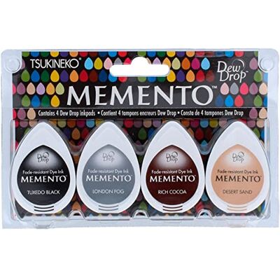 Tsukineko Memento Set da 4 Pezzi Stone Mountain - Inchiostro artistico Tsukineko Memento Set da 4 Pezzi Stone Mountain - Inchiostro artistico