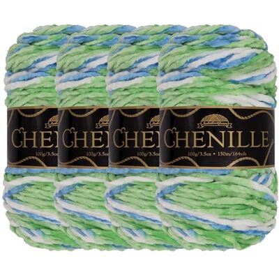 BambooMN JubileeYarn Gomitolo di ciniglia pettinato, 100 g/matassa, 4 matasse BambooMN JubileeYarn Gomitolo di ciniglia pettinato, 100 g/matassa, 4 matasse