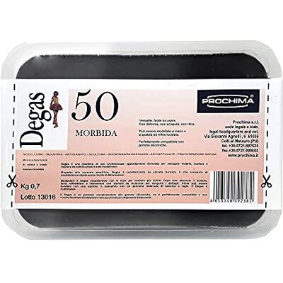 Argilla Professionale Durezza Media Degas - 700g Argilla Professionale Durezza Media Degas - 700g