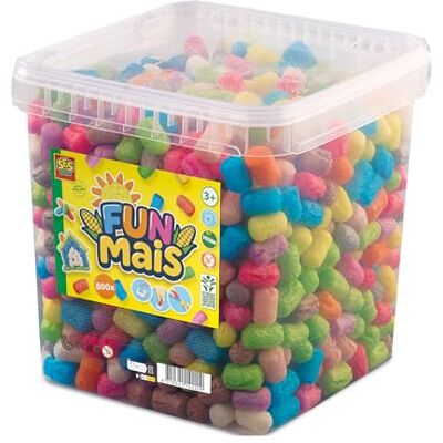 Creative Secchio Funmais da 800 pezzi. Kit fai da te per bambini Giochi naturali per bambini Vegano e senza glutine Dai 3 anni Creative Secchio Funmais da 800 pezzi. Kit fai da te per bambini Giochi naturali per bambini Vegano e senza glutine Dai 3 anni