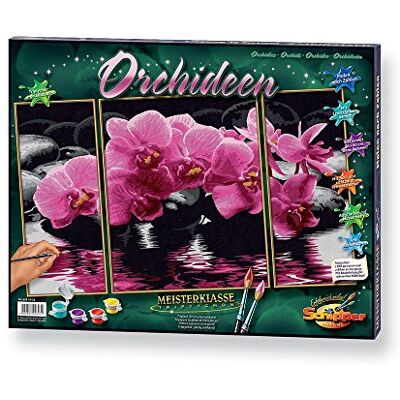 Schipper Dipingi con i Numeri Orchidee (Trittico), 50x80 cm Schipper Dipingi con i Numeri Orchidee (Trittico), 50x80 cm