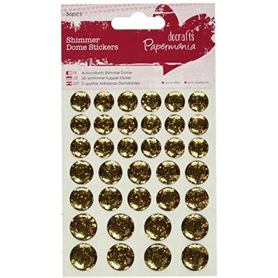 Papermania Adesivi abbellimenti, Oro, Taglia Unica Papermania Adesivi abbellimenti, Oro, Taglia Unica