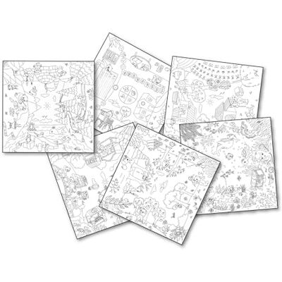 Smoby Kid Set da colorare, , +3 anni, 10 disegni diversi, compatibile con il tavolo creativo Kid di , 51x51cm Smoby Kid Set da colorare, , +3 anni, 10 disegni diversi, compatibile con il tavolo creativo Kid di , 51x51cm