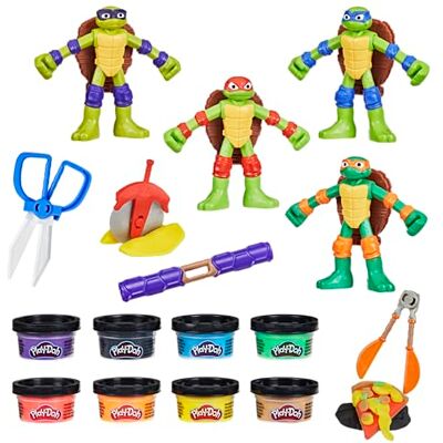 Play-Doh Les Tortues Ninja Créations Cowabunga, Coffret de pâte à Modeler, Activité Manuelle, Activité Manuelle, Dès 4 Ans Play-Doh Les Tortues Ninja Créations Cowabunga, Coffret de pâte à Modeler, Activité Manuelle, Activité Manuelle, Dès 4 Ans