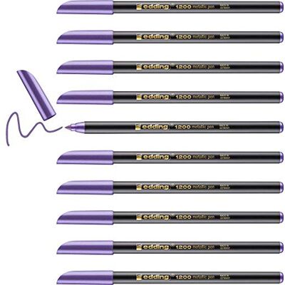 Edding Pennarello punta fibra viola metallizzato n 78 punta rotonda 1-3 mm Edding Pennarello punta fibra viola metallizzato n 78 punta rotonda 1-3 mm