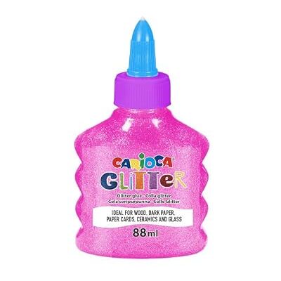CARIOCA Colla bottiglietta glitter glue neon lavabile 88 ml rosa 3+ CARIOCA Colla bottiglietta glitter glue neon lavabile 88 ml rosa 3+