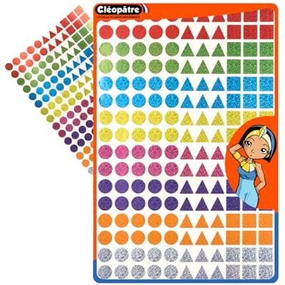 Cléopâtre Adesivi olografici in 8 colori, 216 Cléopâtre Adesivi olografici in 8 colori, 216