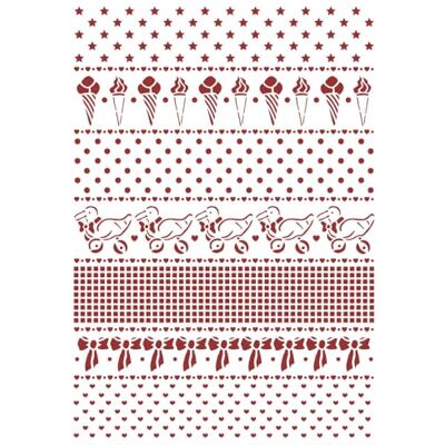 Stamperia Stencil G Bordi da sogno ad occhi aperti Stamperia Stencil G Bordi da sogno ad occhi aperti