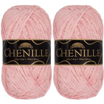 BambooMN JubileeYarn Filato di ciniglia, peso pettinato, 100 g/matassa (2 matassine, 124 rosmarino) BambooMN JubileeYarn Filato di ciniglia, peso pettinato, 100 g/matassa (2 matassine, 124 rosmarino)