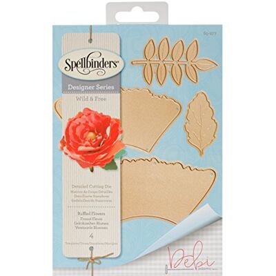 Spellbinders Shapeabilities Arruffato Fiori Die, Marrone Spellbinders Shapeabilities Arruffato Fiori Die, Marrone