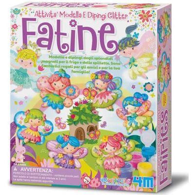 4M Modella e Dipingi Fatine Glitter – Kit Creativo Set Gesso per Creare Magneti per il Frigo e Spillette, Gioco Educativo per Bambini, Regalo Artistico Fai-da-Te 4M Modella e Dipingi Fatine Glitter – Kit Creativo Set Gesso per Creare Magneti per il Frigo e Spillette, Gioco Educativo per Bambini, Regalo Artistico Fai-da-Te