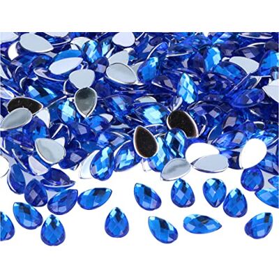 INNSPIRO Gemelli decorativi acrilici goccia blu 8 x 13 mm. 2000 u.Ca. INNSPIRO Gemelli decorativi acrilici goccia blu 8 x 13 mm. 2000 u.Ca.