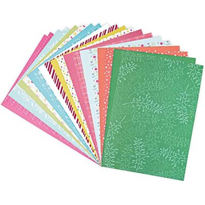 Sizzix Surfaces Carta Fantasia A4 Festiva 80 PK Capitolo 3 2022, Multicolor, One Size Sizzix Surfaces Carta Fantasia A4 Festiva 80 PK Capitolo 3 2022, Multicolor, One Size
