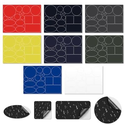 Carehabi Toppe termoadesive per vestiti per interni ed esterni, colla più forte, 100% cotone, diversi set di decorazioni di riparazione Carehabi Toppe termoadesive per vestiti per interni ed esterni, colla più forte, 100% cotone, diversi set di decorazioni di riparazione