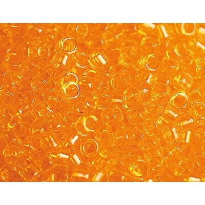 TOHO Perline giapponesi cilindro Treasure trasparente arancione 1,8mm.11/0 100gr. TOHO Perline giapponesi cilindro Treasure trasparente arancione 1,8mm.11/0 100gr.