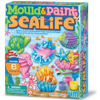 4M 00-03511 Modella e Dipingi Animali Marini – Kit Creativo Set Gesso per Calamite e Spille, Gioco Educativo per Bambini, Regalo Artistico Fai-da-Te 4M 00-03511 Modella e Dipingi Animali Marini – Kit Creativo Set Gesso per Calamite e Spille, Gioco Educativo per Bambini, Regalo Artistico Fai-da-Te
