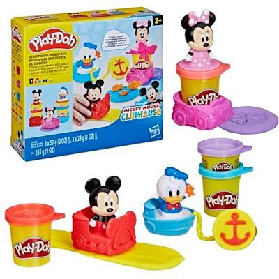 Play-Doh Disney Junior Mégapack création avec Mickey, Minnie et Donald, Coffret de pâte à Modeler, Loisirs créatifs préscolaires, dès 2 Ans Play-Doh Disney Junior Mégapack création avec Mickey, Minnie et Donald, Coffret de pâte à Modeler, Loisirs créatifs préscolaires, dès 2 Ans