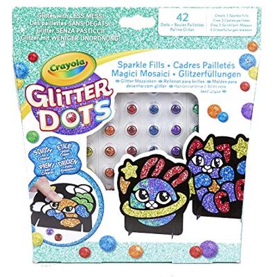CRAYOLA Glitter Dots Set Magici Mosaici, per Giocare e Creare con Il Glitter Modellabile, Attività Creativa e Idea Regalo, 04-0801 CRAYOLA Glitter Dots Set Magici Mosaici, per Giocare e Creare con Il Glitter Modellabile, Attività Creativa e Idea Regalo, 04-0801