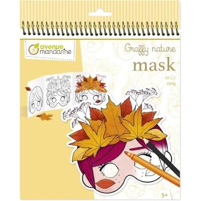 Avenue Mandarine - Graffy Nature Pop Mask - Libro da colorare Avenue Mandarine - Graffy Nature Pop Mask - Libro da colorare