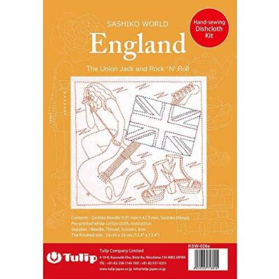 Tulip Kit di Ricamo Sashiko Bandiera Britannica Tulip Kit di Ricamo Sashiko Bandiera Britannica