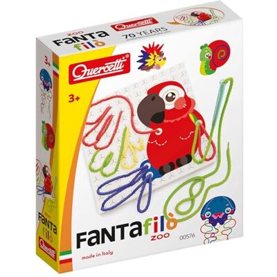Quercetti Fantafilò Gioco Bambini 3 Anni, Giochi Creativi Bambina 4 Anni, Infilare Lacci Colorati e Completare Animali per Manualità, Motricità Fine e Fantasia, Giochi Educativi, Regalo Bambina 4 Anni Quercetti Fantafilò Gioco Bambini 3 Anni, Giochi Creativi Bambina 4 Anni, Infilare Lacci Colorati e Completare Animali per Manualità, Motricità Fine e Fantasia, Giochi Educativi, Regalo Bambina 4 Anni