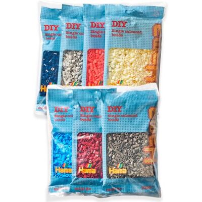 Hama Perline Set di perline da stirare con circa 7000 perline Midi, diametro 5 mm, in 7 colori, divertimento creativo per grandi e piccini Hama Perline Set di perline da stirare con circa 7000 perline Midi, diametro 5 mm, in 7 colori, divertimento creativo per grandi e piccini