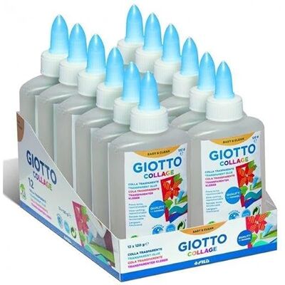 GIOTTO 12 pz Colla Collage Liquida Trasparente 120 g GIOTTO 12 pz Colla Collage Liquida Trasparente 120 g