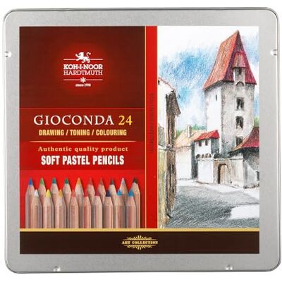 Koh-I-Noor 8828024001PL, Ast. 24 pastelli SOFT PASTELS Gioconda in scatola di metallo Koh-I-Noor 8828024001PL, Ast. 24 pastelli SOFT PASTELS Gioconda in scatola di metallo