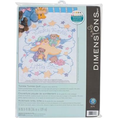 Kit ricamo a punto croce dimensioni trapunta - Twinkle Twinkle Kit ricamo a punto croce dimensioni trapunta - Twinkle Twinkle