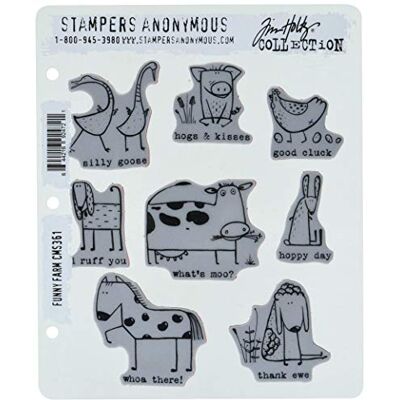 Stampers Anonymous CMS361 ClngStp THoltz Funny Farm Stampers Anonymous CMS361 ClngStp THoltz Funny Farm