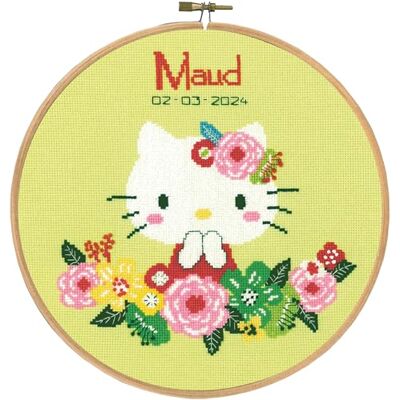 Vervaco Kit Punto Croce Contato Con Telaio RicamoHELLO KITTY Annuncio Nascita Punto Croce ca. 20 x 20 cm Regalo Personalizzato Set Fai Da Te Attività Creative Adulti Benvenuto Bambino Cross Stitch Vervaco Kit Punto Croce Contato Con Telaio RicamoHELLO KITTY Annuncio Nascita Punto Croce ca. 20 x 20 cm Regalo Personalizzato Set Fai Da Te Attività Creative Adulti Benvenuto Bambino Cross Stitch
