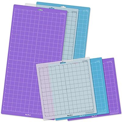 ReArt Set di 6 pezzi di ricambio adesivo – forte, standard, impugnatura leggera adatta per Cricut per silhouette, 12 in x 12 in x 3 confezioni, 12 in x 24 in x 3 confezioni. ReArt Set di 6 pezzi di ricambio adesivo – forte, standard, impugnatura leggera adatta per Cricut per silhouette, 12 in x 12 in x 3 confezioni, 12 in x 24 in x 3 confezioni.