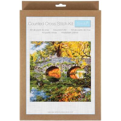 Trimits Kit per punto croce Riflessione Include tela Aida bianca a 14 punti, fili, ago, tabella colori e istruzioni. Trimits Kit per punto croce Riflessione Include tela Aida bianca a 14 punti, fili, ago, tabella colori e istruzioni.