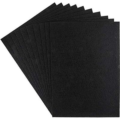 ideen mit herz Feltro 10 fogli autoadesivi nero 1 mm DIN A4 ideale per fai da te o come feltrini ideen mit herz Feltro 10 fogli autoadesivi nero 1 mm DIN A4 ideale per fai da te o come feltrini