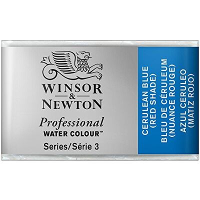 Winsor & Newton Professional Vernici ad acquerello, vivaci e resistenti alla luce, pigmenti per artisti, GODET INTERO, colore: Blu Ceruleo (Tonalità Rossa) Winsor & Newton Professional Vernici ad acquerello, vivaci e resistenti alla luce, pigmenti per artisti, GODET INTERO, colore: Blu Ceruleo (Tonalità Rossa)