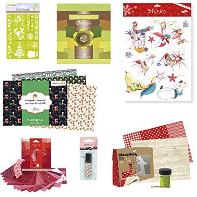 Avenue Mandarine My Mandarine Un Pack Decorazioni di Natale di Carta Ideale per preparare Le Feste e Tenere impegnati i Bambini (Vacanze, Hobby...) Avenue Mandarine My Mandarine Un Pack Decorazioni di Natale di Carta Ideale per preparare Le Feste e Tenere impegnati i Bambini (Vacanze, Hobby...)