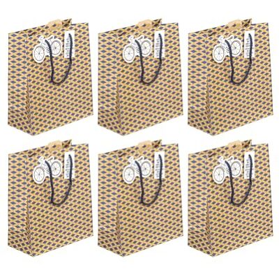 Eurowrap Pack 6 sacchetti regalo per adulti 21,5x10,2x25 Eurowrap Pack 6 sacchetti regalo per adulti 21,5x10,2x25