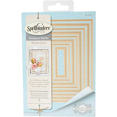 Spellbinders Nest Abilities Hemstitch Rectangles Fustelle Shapeabilities di Becca Feeken, Multicolore, 19.55 x 12.19 x 0.38 cm Spellbinders Nest Abilities Hemstitch Rectangles Fustelle Shapeabilities di Becca Feeken, Multicolore, 19.55 x 12.19 x 0.38 cm