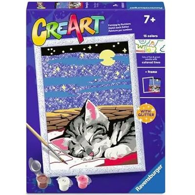 Ravensburger CreArt Serie D Gatto Sognatore Kit Pittura Bambini Dimensione Di 25 x 18,30 Giochi Bambina 7 Anni Paint By Numbers Idee Regalo Regalo Bambino 7 Anni Ravensburger CreArt Serie D Gatto Sognatore Kit Pittura Bambini Dimensione Di 25 x 18,30 Giochi Bambina 7 Anni Paint By Numbers Idee Regalo Regalo Bambino 7 Anni