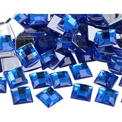 INNSPIRO Gemelli decorativi acrilici quadrati blu 16 x 16 mm. 500 u. Ca. INNSPIRO Gemelli decorativi acrilici quadrati blu 16 x 16 mm. 500 u. Ca.