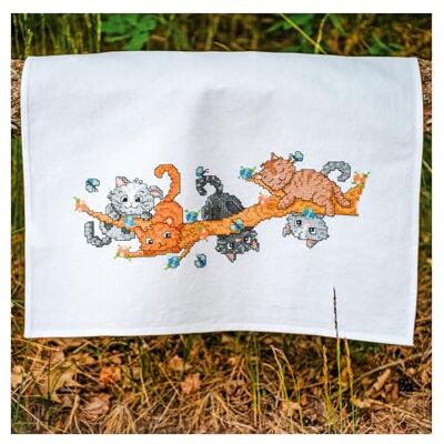 Vervaco Ricamo Punto Croce Kit Prestampato Strofinaccio GATTINI CHE GIOCANO Panno Da Cucina Set Fai Da Te Creativo ca. 46 x 71 cm Kit Hobby Creativi Adulti Casa Decor Cross Stitch Embroidery Vervaco Ricamo Punto Croce Kit Prestampato Strofinaccio GATTINI CHE GIOCANO Panno Da Cucina Set Fai Da Te Creativo ca. 46 x 71 cm Kit Hobby Creativi Adulti Casa Decor Cross Stitch Embroidery