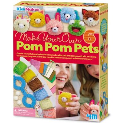 4M 00-04760 Crea i Tuoi Animali PomPon, Crea Animaletti Morbidi e Colorati, Kit Creativo e Gioco Fai da Te per Bambini con Lana, Multicolore, dai 5 anni 4M 00-04760 Crea i Tuoi Animali PomPon, Crea Animaletti Morbidi e Colorati, Kit Creativo e Gioco Fai da Te per Bambini con Lana, Multicolore, dai 5 anni