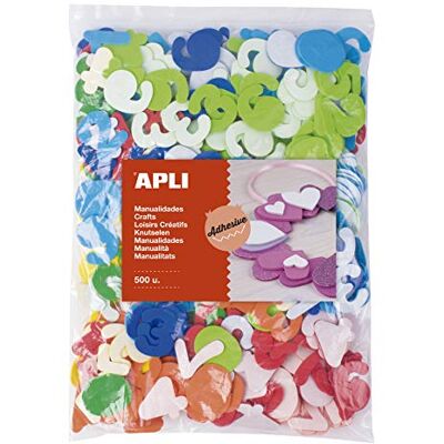 APLI Kids APLI – Borsa forme adesive EVA 500 Uds assortiti APLI Kids APLI – Borsa forme adesive EVA 500 Uds assortiti