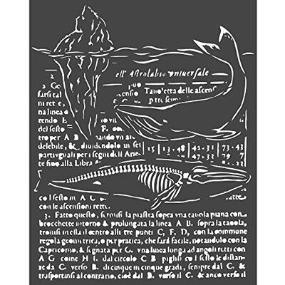 Stamperia Stencil spesso 20X25 cm Balene Stamperia Stencil spesso 20X25 cm Balene