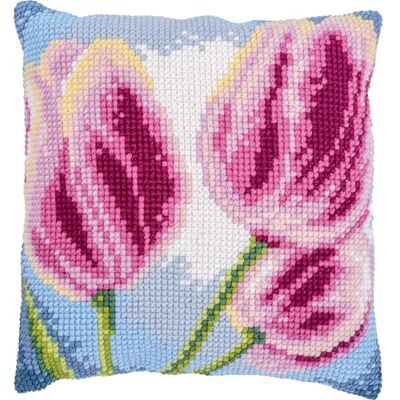 Vervaco Kit Cuscino Punto Croce 3 TULIPANI Set Ricamo Principianti Cuscini Gobelin Decorativi ca. 40 x 40 cm Accessori Per Lavoretti Creativi DIY Casa Decor Hobby Adulti Cross Stitch Vervaco Kit Cuscino Punto Croce 3 TULIPANI Set Ricamo Principianti Cuscini Gobelin Decorativi ca. 40 x 40 cm Accessori Per Lavoretti Creativi DIY Casa Decor Hobby Adulti Cross Stitch