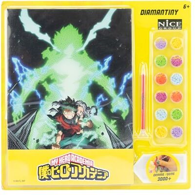 DIAMANTINY My Hero Academy Glow Kit crea il Mosaico, Attività Crystal Art, Diamond Painting, 1 Quadro A4, Midoriya DIAMANTINY My Hero Academy Glow Kit crea il Mosaico, Attività Crystal Art, Diamond Painting, 1 Quadro A4, Midoriya